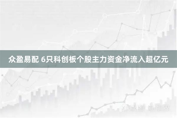 众盈易配 6只科创板个股主力资金净流入超亿元